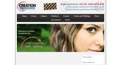 Desktop Screenshot of creationworldwide.com