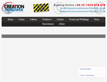 Tablet Screenshot of creationworldwide.com
